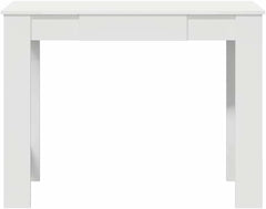 Traditional Writing Desk with Drawer, Old Wood Finish Engineered Wood Computer Workstation for Home Office, 39.4x17.7x29.5 in Compact Study Table for Adults, Durable