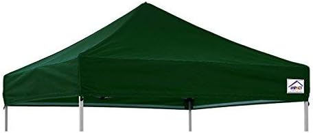 Impact Canopy 8' x 8' Pop-Up Canopy Tent Top, Replacement Cover Only, Forest Green