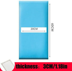 3D Anti-Collision Wall Padding for Kids,Peel and Stick Headboard Pack Panels, Self-Adhesive Headboard Panels for Wall, Bedroom/Living Room Upholstered Wall Panel,G,15.75x7.87in/3 Pcs