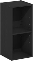 Southwestern Sanctuary 2-Tier Space Saving Storage Shelf Bookcase Blackwood 10-Inch Width Sleek and Modern for Tight Spaces