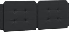 Upholstered headboard Footboard Set Bed headboardsHeadboard Cushion Black 53.9" Faux Leather