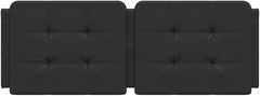 Full Bed headboard Dorm Bed headboard Free Standing headboard Headboard Cushion Black 53.9" Faux LeatherSuitable for Hotel, Study Room, Dormitory