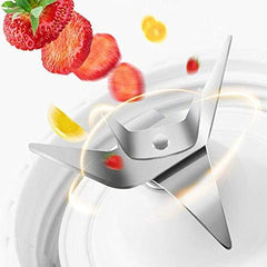 cup Portable Electric Juicer Cup,Portable Blender,Household Personal Smoothie Blender USB Rechargeable Battery with 6 Stainless Steel Blades 600ML Mini Juice Cup for Home Outdoor. Portable, C