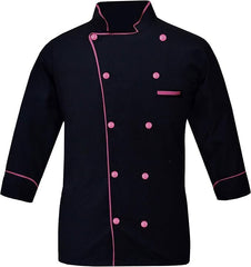 Unisex Multi Colored Piping Chef Work Uniform HH-01 Chef Coat.