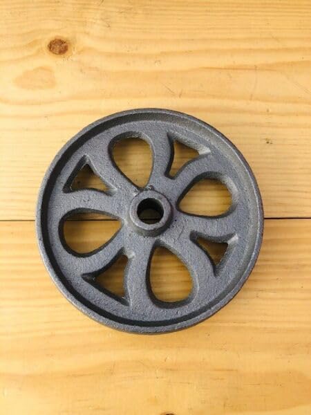 1 CAST IRON WHEEL CART FACTORY FARM RANCH STEAMPUNK TABLE HIT MISS WHEELS SPOKE for Kitchen, Farmhouse, Bar, Home Decor...