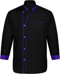 Modeling Men's Black Chef Jacket Chef Coat Multi Colours Cotton Fabric Chef Uniform (SR-02) Chef Shirt.