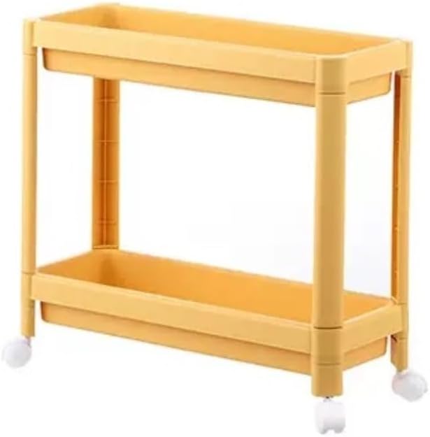 Rolling Cart Rolling Storage Cart Serving Cart Plastic Rolling Cart Narrow Cabinet Storage Trolley On Wheels Storage Rack Drain Storage Tray For Bathroom Kitchen Utility Rolling Cart Kitchen Cart (Co
