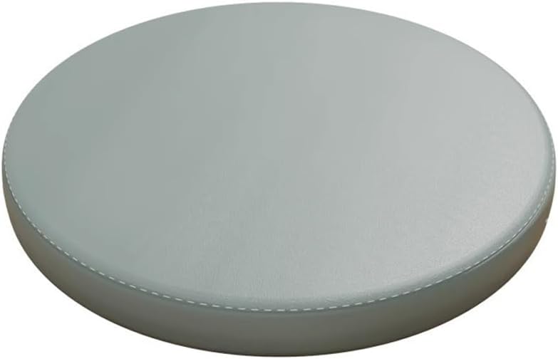 1.8" Thick Dining Kitchen Chair Cushion Memory Foam Round Floor Seat Cushion,PU Leather Round Chair Pad Bar Stool Cushion Anti-Slip (Brown,12inch)