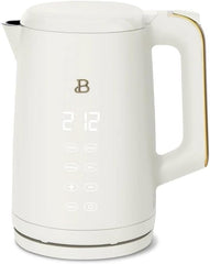 Beautiful 1.7-Liter Electric Kettle 1500 W with One-Touch Activation, White Icing by Drew Barrymore