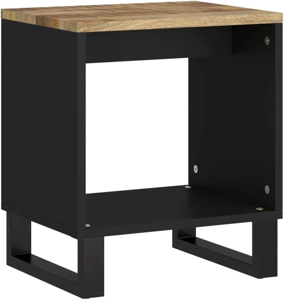Coffee Table Natural Mango Wood and Black350640