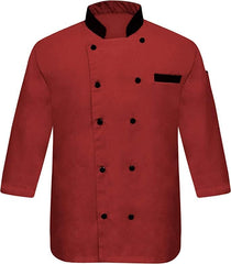 Men's Chef Coat Full Sleeve Jacket Multicolored Exclusive Chef Jacket Size (XS-6XL)