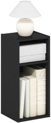 Southwestern Sanctuary 2-Tier Space Saving Storage Shelf Bookcase Blackwood 10-Inch Width Sleek and Modern for Tight Spaces