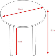 Engineered Wood Coffee Table Center Table Living Room Cocktail Table Center Table Tea Table Sofa Table for Small Spaces, Easy Assembly, White & Oak 21.65" x 21.65" x 20.08"
