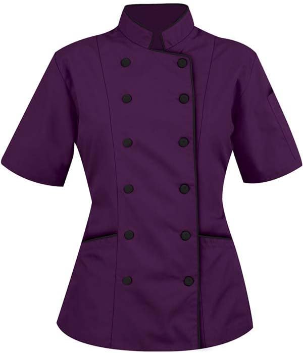 H H C Women's Short Sleeve Chef Coat - Jacket