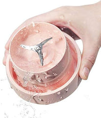 cup Portable Electric Juicer Cup,Portable Blender,Household Personal Smoothie Blender USB Rechargeable Battery with 3 Stainless Steel Blades 400ML Mini Juice Cup for Home Outdoor. Portable, C