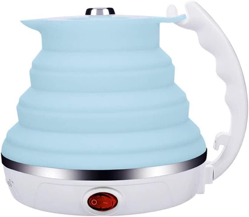Foldable Electric Kettle,Silicone Electric Water Boiler, Travel Kettles Electric Foldable Electric Kettle, Travel Kettle,Dual Voltage Auto Shift,Temper Control Portable Travel Kettle, Small Electric K
