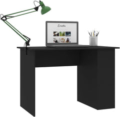 Modern White Corner Desk for Home Office Compact Computer Table with Storage Shelves Small Writing Desk for Bedroom