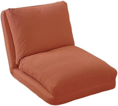 Foldable Lazy Floor Sofa Bed for Adults, Human Dog Bed Style Lounger, Tatami Recliner Chair for Sleeping, Napping, Gaming, Floor Couch, Floor Seat for Bedroom or Balcony(Orange)