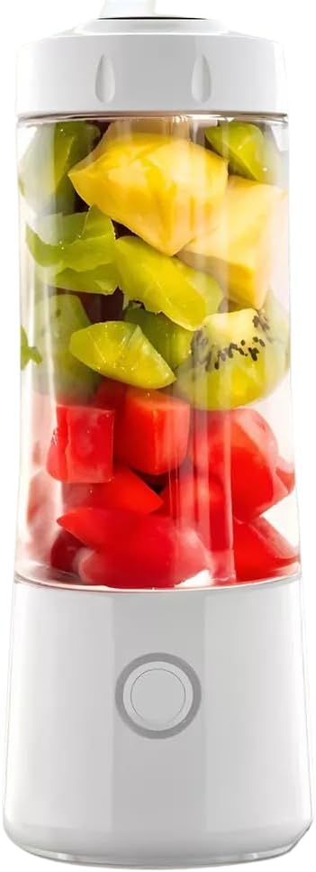 Compact High-Speed Portable Blender & Juicer – USB Powered Fruit Blender and Personal Food Processor with 18000rpm Motor, 400ml Capacity, Stainless Steel Blade, Dual Battery (5 pcs)