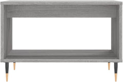 vidaXL , Chic Rectangular Coffee Table, Industrial Vibe, Lots of Storage, Sturdy Wood, Modern Minimalist Living Room Décor