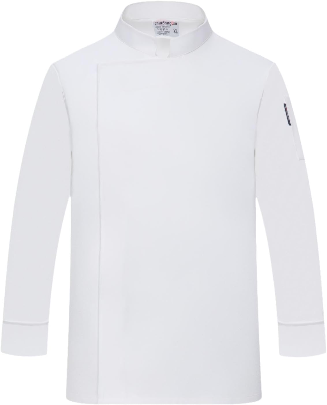 Professional Chef Coat Jacket for Men and Women, Polyester Cotton Unisex Kitchen Restaurant Bakery Food Service Uniform with Snap Closure, XXL