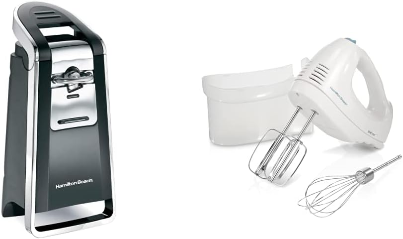 Hamilton Beach Smooth Touch Electric Can Opener + Hand Mixer Bundle