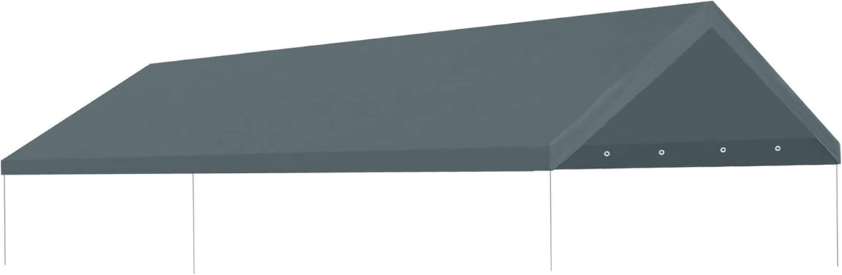 10' x 20' Upgraded Carport Canopy Top Replacement Cover for Car Garage Shelter Tent Party Tent with Ball Bungees 180g Heavy Duty Tarp (Only Cover, Frame is not Includ) (White, 12 x 20ft)