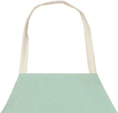 Aprons With Pockets Cotton Linen Sleeveless Aprons Kitchen Women Pinafore Home Cooking Baking Waist Bib Apron