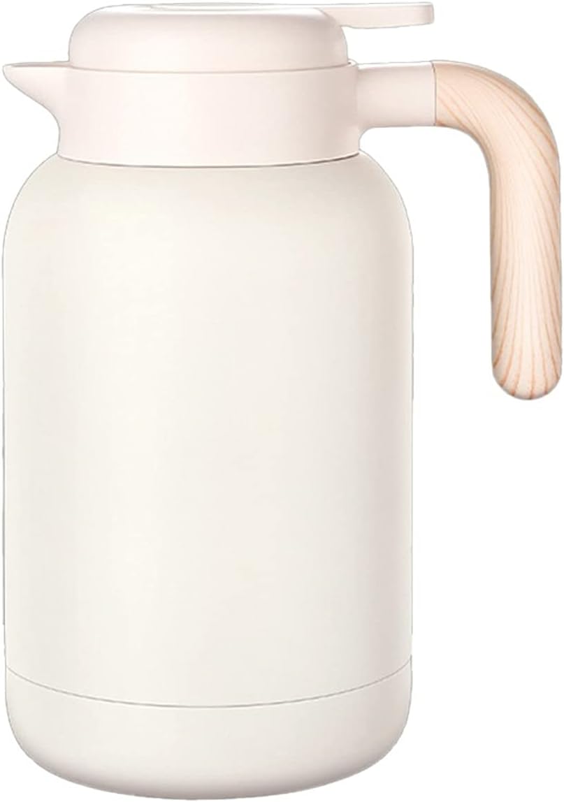 Electric Kettle Thermal Carstainless Steel Insulation Pot Household Warm Kettle Warm Water for Tea, Water, Coffee, Iced Drinks Tea Kettle/White