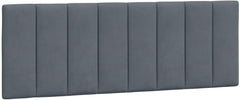 Stylish Dark Gray Headboard Cushion for Ultimate Comfort, Soft Velvet with Foam Filling, 53.9" for Elegant Bedroom Decor