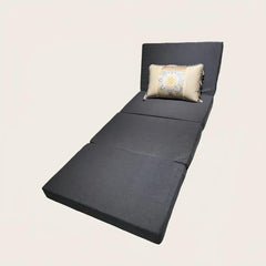 Foldable Mattress 3"/4" Thick Folding Futon Mattress Single/Twin/Queen/King Size Four-Fold Mattress,High Density Foam Mattress for Sleeping/Travel/Guest Bed (Navy,24"x79"x3")