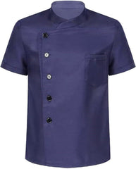 Modern Chef Work Uniform Half Sleeves RU-01 Chef Coat.