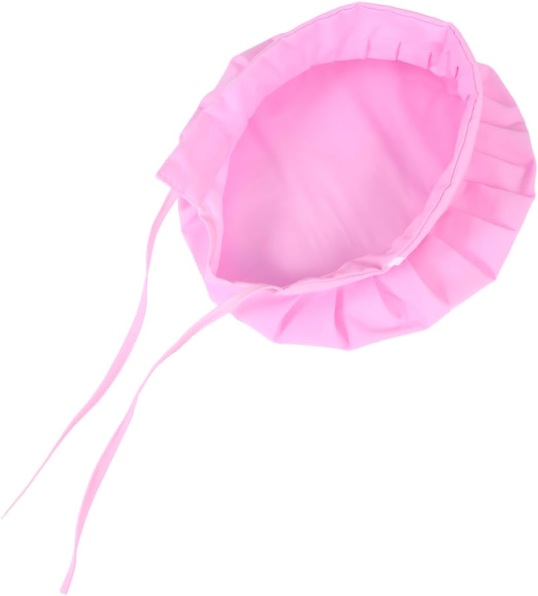 Homoyoyo 1Pc Adjustable Food Baking Chef Hat Smoke and Oil Working Cap for Men Women Lightweight Pink Catering Cap for Professional Kitchen Use