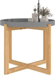 Coffee Table Black 23.6"x23.6"x15" Engineered Wood, Center Table, Side Table, Table for Living Room, Living Room Furniture for Home Living Room Reception Room Office