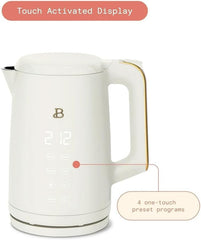 Generic Beautiful 1.7-Liter Electric Kettle 1500 W with One-Touch Activation, White Icing by Drew Barrymore