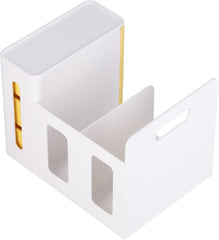 CDQL Bookshelf, Desk Hutch Organizer, Desktop Bookcase for Computer Desk, Multifunctional Drawer Book Shelves, Desktop Bookshelf Counter Bookcase, Office Supplies Organizers