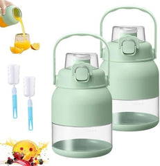 Geoet 28 Oz Electric Citrus Juicer & Portable Blender Cup - Multifunctional Rechargeable Juice Press Bottle with Straw & 2 Lids for Smoothies & Shakes (2pcs)