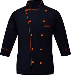 Unisex Multi Colored Piping Chef Work Uniform HH-01 Chef Coat.