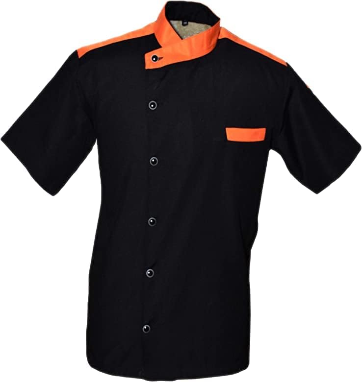 Men's Chef Coat Half Sleeve Jacket Multicolored Exclusive Chef Jacket Size (XS-6XL)