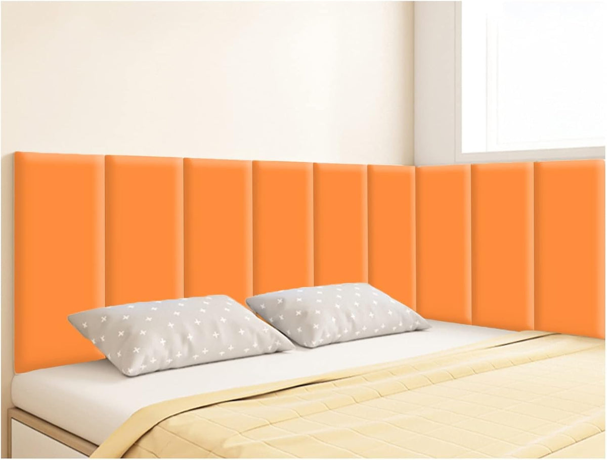 Anti-Collision Wall Stickers Soft Bag, Waterproof PU Self Adhesive Headboard, Soft Protection Upholstered for Home Background Playroom (Color : Black, Size : 4pcs)