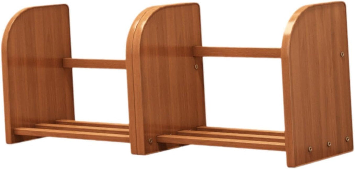 Desktop Bookshelf Desk Organizer Retractable Shelf Book Rack Table Bookcase Countertop Bookcase for Bedroom Living Room Home