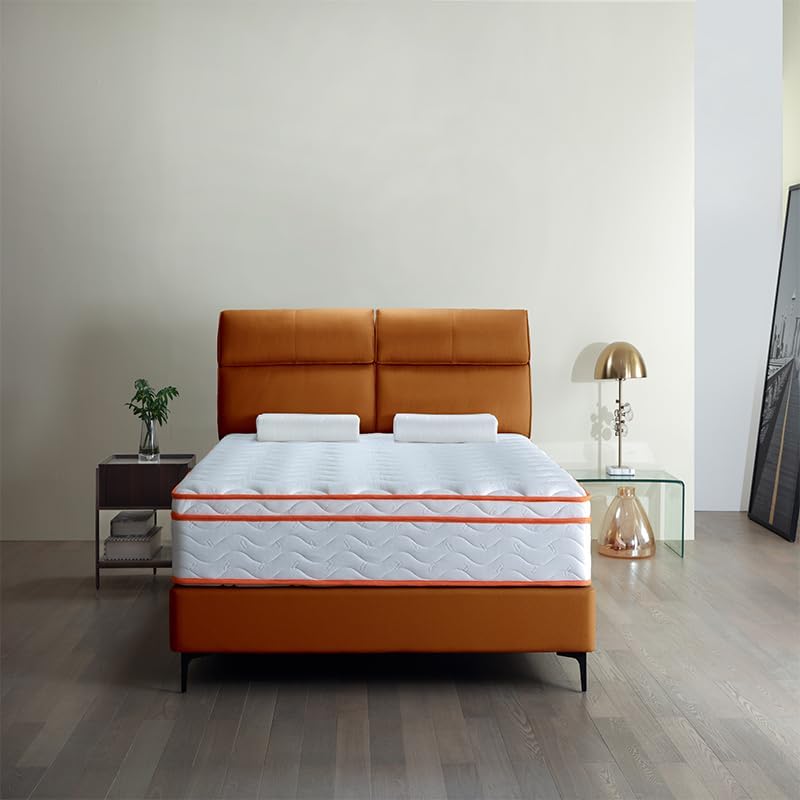 10 Inch Twin XL Size Mattress in A Box, Memory Foam Hybrid Mattress with Gel Memory Foam and Individual Pocket Spring, Medium Firm, Pressure Relief, Motion Isolation (Twin XL)