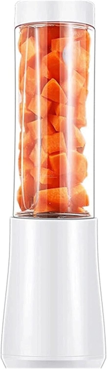 KOHARA Mini Blender Portable Personal Shakes Jucier Cup Small Liquidisers Blenders Ice Crusher with Blades for Office Sports Outdoors juicer (White)