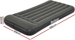 Bestway Single Tritech Airbed | Outdoor, Indoor Twin Air Mattress, with Fast Inflation and Built-in Pillow