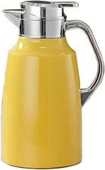 Electric Kettle Big Capacityes Thermal Hot Water Jug Double Layer Stainless Steel Coffee Insulation Pot Home Tea Kettle/Yellow/2L