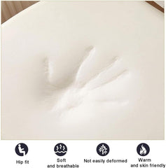 TANGHULU Chair Cushions for Dining Chairs with Ties, Upgrade Memory Foam Seat Cushions, 45x43cm U-Shaped Kitchen Chair Pads, Non-Slip Seat Pads with Detachable Cover(Color:Gray,Size:1pack)