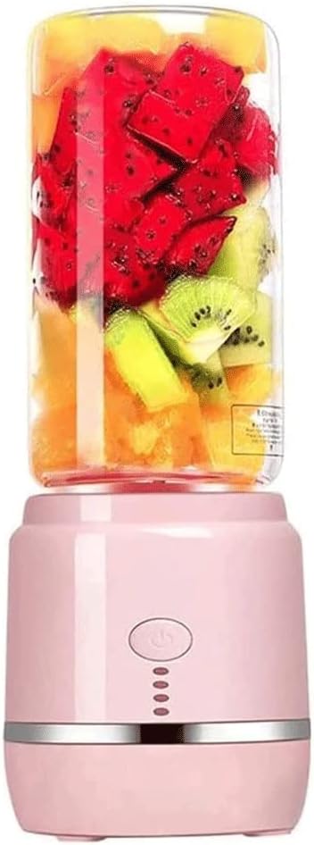 Portable Blender, Personal Blender with USB Rechargeable Mini Fruit Juice Mixer, for Smoothies and Shakes Mini Juicer Cup Travel (Color : Blue)