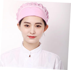 Homoyoyo 1Pc Adjustable Food Baking Chef Hat Smoke and Oil Working Cap for Men Women Lightweight Pink Catering Cap for Professional Kitchen Use