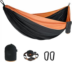 Outdoor Hammock Anti-Rollover Travel Camping Portable Hammock Hanging Chair Outdoor Portable Camping Travel Equipment, 300*200cm, Dark Blue+blue