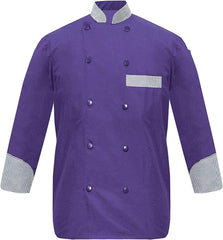 Men's Chef Coat Full Sleeve Jacket Multicolored Strip Exclusive Chef Jacket Size (XS-6XL)